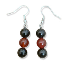 Load image into Gallery viewer, SB Triple Drop Earring - Silver & Stone