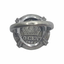 Load image into Gallery viewer, 1864 ‘50 Centimes’ Silver Napoleon Coin Ring