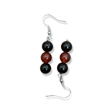 Load image into Gallery viewer, SB Triple Drop Earring - Silver & Stone
