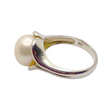 Load image into Gallery viewer, sold - Cultured Button Pearl Vermeil Ring