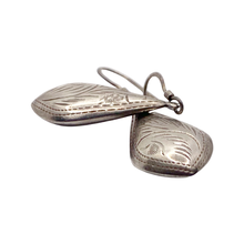 Load image into Gallery viewer, Engraved Tear Drop Sterling Silver Earrings