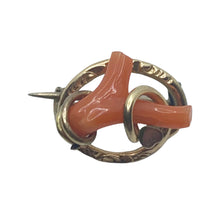 Load image into Gallery viewer, sold - Antique Coral Brooch