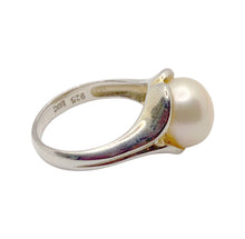 Load image into Gallery viewer, sold - Cultured Button Pearl Vermeil Ring