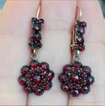 Load image into Gallery viewer, sold - Antique Victorian Garnet Earrings