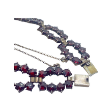 Load image into Gallery viewer, sold - Art Deco Garnet & Silver Bracelet
