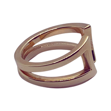 Load image into Gallery viewer, Sold - Saddle Ring - Rose Gold Over Sterling Silver