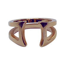 Load image into Gallery viewer, Sold - Saddle Ring - Rose Gold Over Sterling Silver