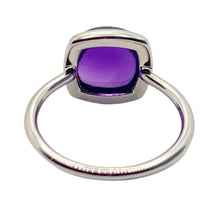 Load image into Gallery viewer, sold - Amethyst Cabochon Sterling Silver Ring
