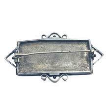 Load image into Gallery viewer, sold - Antique Banded Agate & Silver Brooch