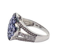Load image into Gallery viewer, sold - Tanzanite & White Topaz Sterling Silver Ring