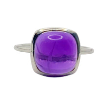Load image into Gallery viewer, sold - Amethyst Cabochon Sterling Silver Ring