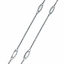 Load image into Gallery viewer, sold - Art Deco Aquamarine Glass & Sterling Silver Pendant & Chain