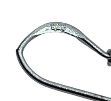 Load image into Gallery viewer, Pink Sapphire & Sterling Silver Drop Earrings