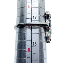 Load image into Gallery viewer, Art Deco Sapphire & Diamond White Gold Ring