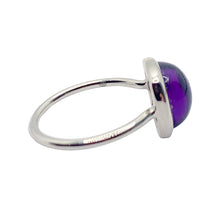 Load image into Gallery viewer, sold - Amethyst Cabochon Sterling Silver Ring