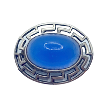 Load image into Gallery viewer, sold - Art Deco Moon Glow Glass Brooch