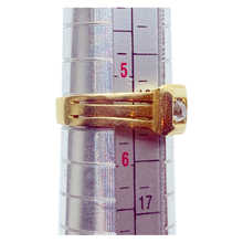 Load image into Gallery viewer, Old Mine Cut Diamond & Yellow 18k Gold Ring