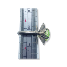 Load image into Gallery viewer, sold - Green Synthetic Spinel Sterling Silver Ring