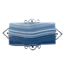 Load image into Gallery viewer, sold - Antique Banded Agate & Silver Brooch