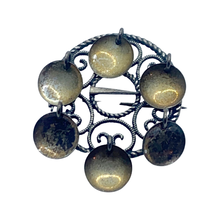Load image into Gallery viewer, sold - Antique Solje brooch, Wreath Brooch and 14K stickpin