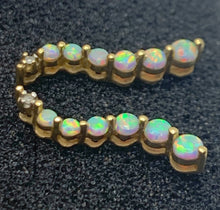 Load image into Gallery viewer, Fiery Opal & Gold Earrings