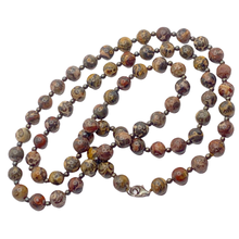 Load image into Gallery viewer, Sold - Leopard Skin Jasper & Sterling Silver Necklace