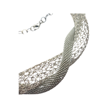 Load image into Gallery viewer, Silver Woven Necklace