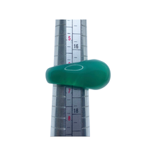 Load image into Gallery viewer, Sold - Carved Green Agate Ring