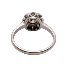 Load image into Gallery viewer, Diamond & Platinum Daisy Ring
