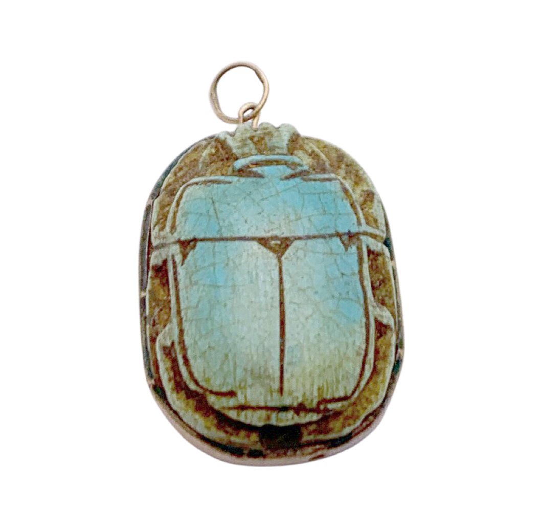 sold - Antique Egyptian Scarab Pendant