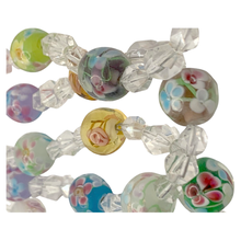 Load image into Gallery viewer, Long Rock Crystal &amp; Art Glass Bead Necklace
