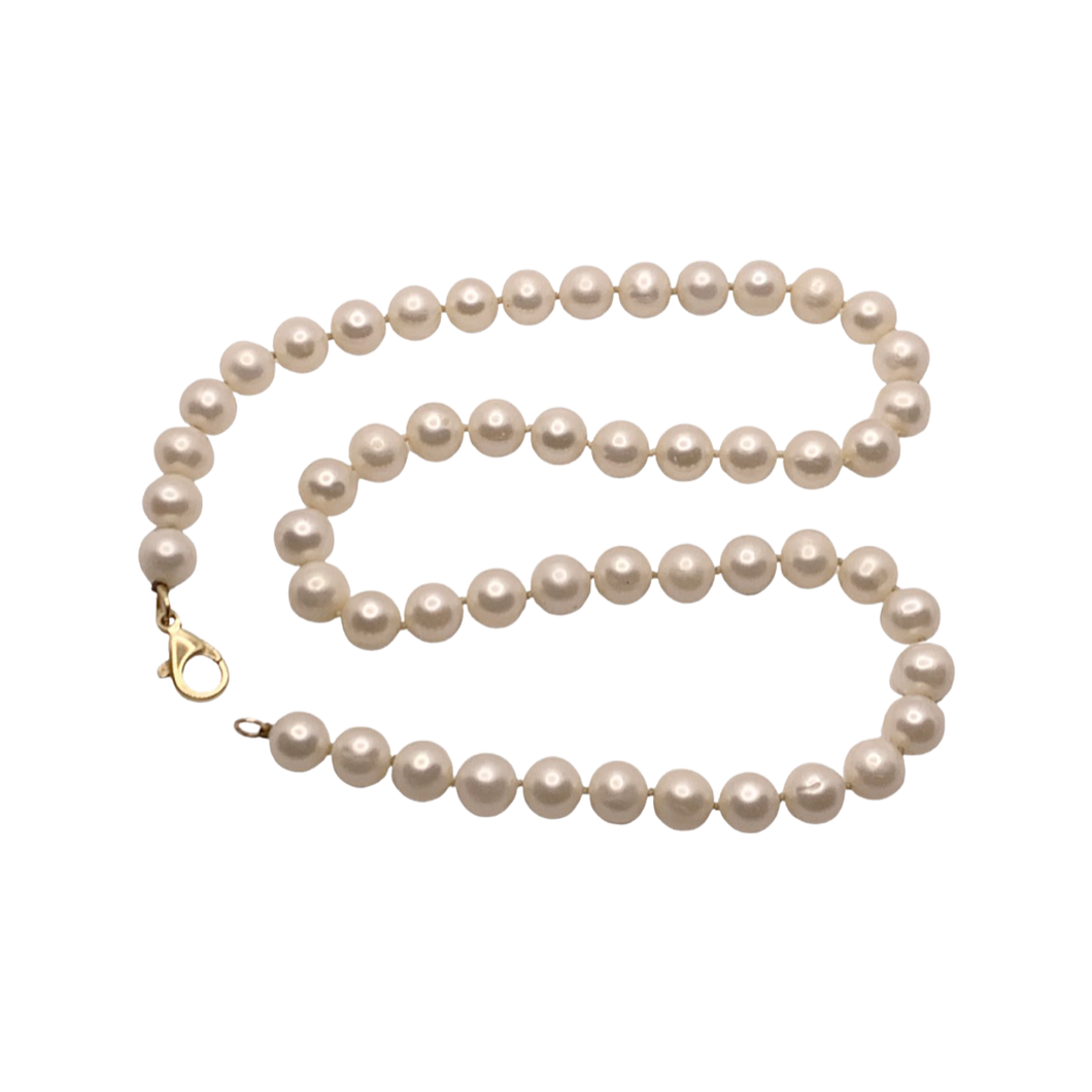 sold - 14k 7.5mm Pearl Necklace