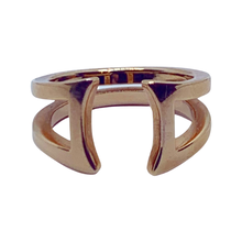 Load image into Gallery viewer, Sold - Saddle Ring - Rose Gold Over Sterling Silver
