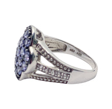 Load image into Gallery viewer, sold - Tanzanite &amp; White Topaz Sterling Silver Ring
