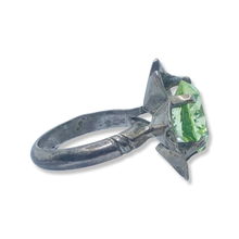 Load image into Gallery viewer, sold - Green Synthetic Spinel Sterling Silver Ring
