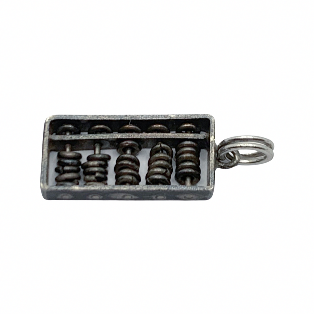 Sold -Movable Abacus Charm - Vintage Sterling Silver