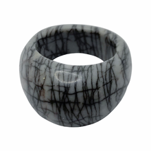 Load image into Gallery viewer, Sold - Carved Spider Web Jasper Ring
