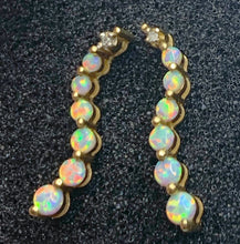 Load image into Gallery viewer, Fiery Opal &amp; Gold Earrings
