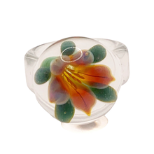 Load image into Gallery viewer, sold - Art Glass Flower Ring
