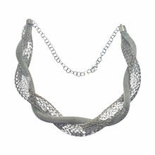 Load image into Gallery viewer, Silver Woven Necklace
